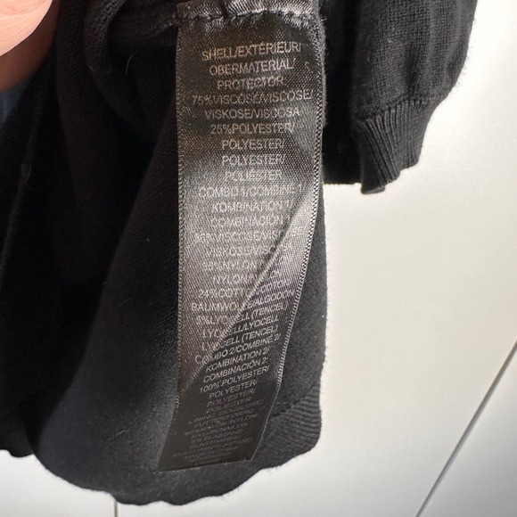 Adrianna Papell Women S Black Lace Collar Puff Sleeve Knit Top Minimal Cottage‎ - Picture 3 of 7